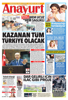 ANAYURT 16 Ocak 2025 gazete manşeti