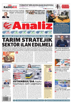 ANALİZ 16 Ocak 2025 gazete manşeti