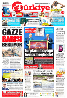 TÜRKİYE GAZETESİ 18 Ocak 2025 gazete manşeti