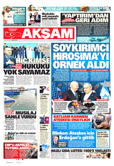 AKŞAM 18 Ocak 2025 gazete manşeti