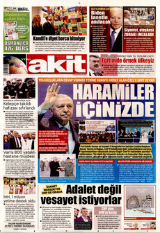 YENİ AKİT 18 Ocak 2025 gazete manşeti