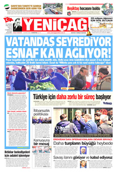 YENİÇAĞ 18 Ocak 2025 gazete manşeti
