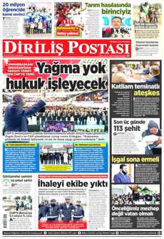 DİRİLİŞ POSTASI 18 Ocak 2025 gazete manşeti