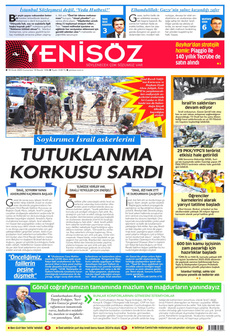 YENİ SÖZ GAZETESİ 18 Ocak 2025 gazete manşeti