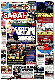 SABAH 19 Ocak 2025 gazete manşeti