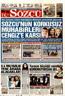 SÖZCÜ 19 Ocak 2025 gazete manşeti