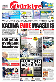 TÜRKİYE GAZETESİ 19 Ocak 2025 gazete manşeti