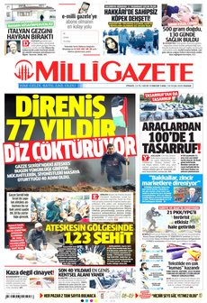 MİLLİ GAZETE 19 Ocak 2025 gazete manşeti