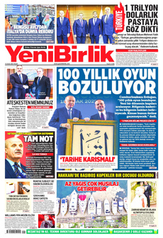 YENİBİRLİK 19 Ocak 2025 gazete manşeti