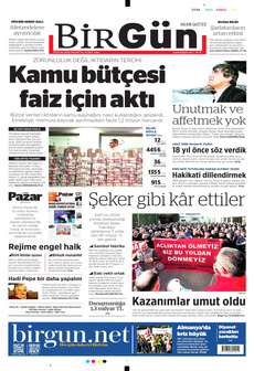 BİRGÜN 19 Ocak 2025 gazete manşeti