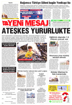 YENİ MESAJ 19 Ocak 2025 gazete manşeti
