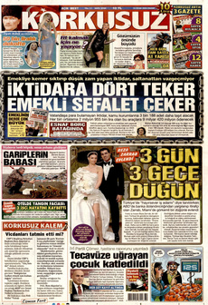 KORKUSUZ 19 Ocak 2025 gazete manşeti