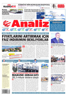 ANALİZ 19 Ocak 2025 gazete manşeti
