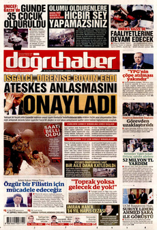 DOĞRU HABER 19 Ocak 2025 gazete manşeti