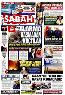SABAH 29 Ocak 2025 gazete manşeti