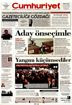 CUMHURİYET 29 Ocak 2025 gazete manşeti