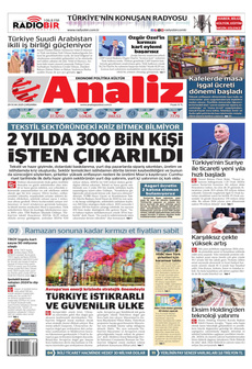 ANALİZ 29 Ocak 2025 gazete manşeti