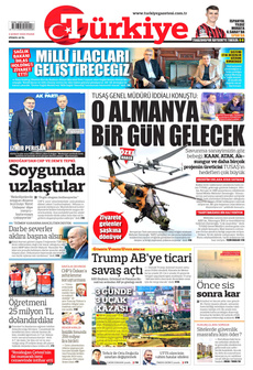 TÜRKİYE GAZETESİ 2 Şubat 2025 gazete manşeti