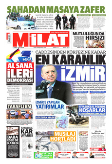 MİLAT 2 Şubat 2025 gazete manşeti