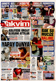 TAKVİM 2 Şubat 2025 gazete manşeti