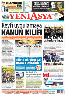 YENİ ASYA 2 Şubat 2025 gazete manşeti