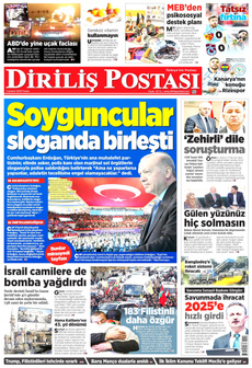 DİRİLİŞ POSTASI 2 Şubat 2025 gazete manşeti