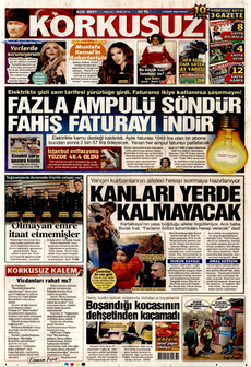 KORKUSUZ 2 Şubat 2025 gazete manşeti
