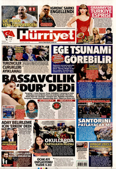 HÜRRİYET 4 Şubat 2025 gazete manşeti