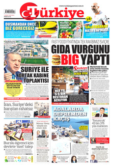 TÜRKİYE GAZETESİ 4 Şubat 2025 gazete manşeti