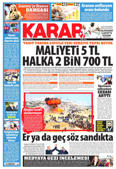 KARAR 4 Şubat 2025 gazete manşeti