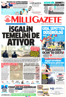 MİLLİ GAZETE 4 Şubat 2025 gazete manşeti