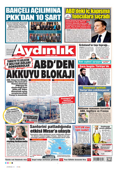 AYDINLIK GAZETESİ 4 Şubat 2025 gazete manşeti