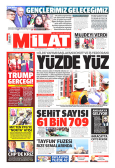MİLAT 4 Şubat 2025 gazete manşeti