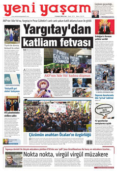 YENİ YAŞAM 4 Şubat 2025 gazete manşeti