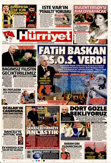 HÜRRİYET 13 Şubat 2025 gazete manşeti