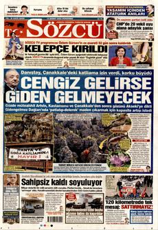 SÖZCÜ 13 Şubat 2025 gazete manşeti
