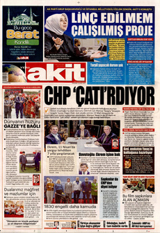 YENİ AKİT 13 Şubat 2025 gazete manşeti
