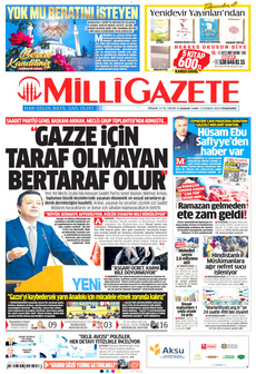 MİLLİ GAZETE 13 Şubat 2025 gazete manşeti