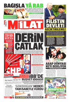 MİLAT 13 Şubat 2025 gazete manşeti