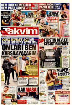 TAKVİM 13 Şubat 2025 gazete manşeti