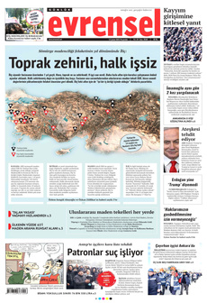 EVRENSEL 13 Şubat 2025 gazete manşeti
