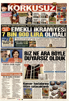 KORKUSUZ 13 Şubat 2025 gazete manşeti