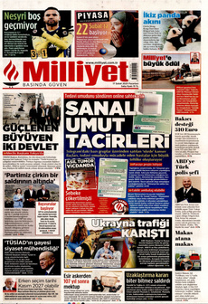 MİLLİYET 17 Şubat 2025 gazete manşeti