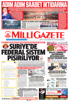 MİLLİ GAZETE 17 Şubat 2025 gazete manşeti