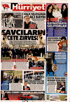 HÜRRİYET 16 Şubat 2025 gazete manşeti