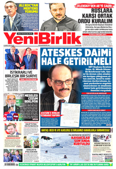 YENİBİRLİK 16 Şubat 2025 gazete manşeti