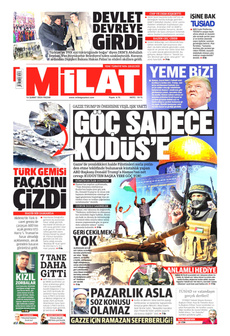 MİLAT 16 Şubat 2025 gazete manşeti