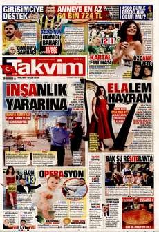 TAKVİM 16 Şubat 2025 gazete manşeti