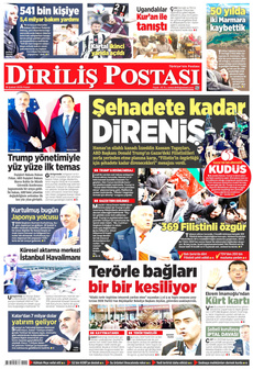 DİRİLİŞ POSTASI 16 Şubat 2025 gazete manşeti