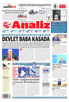 ANALİZ 16 Şubat 2025 gazete manşeti